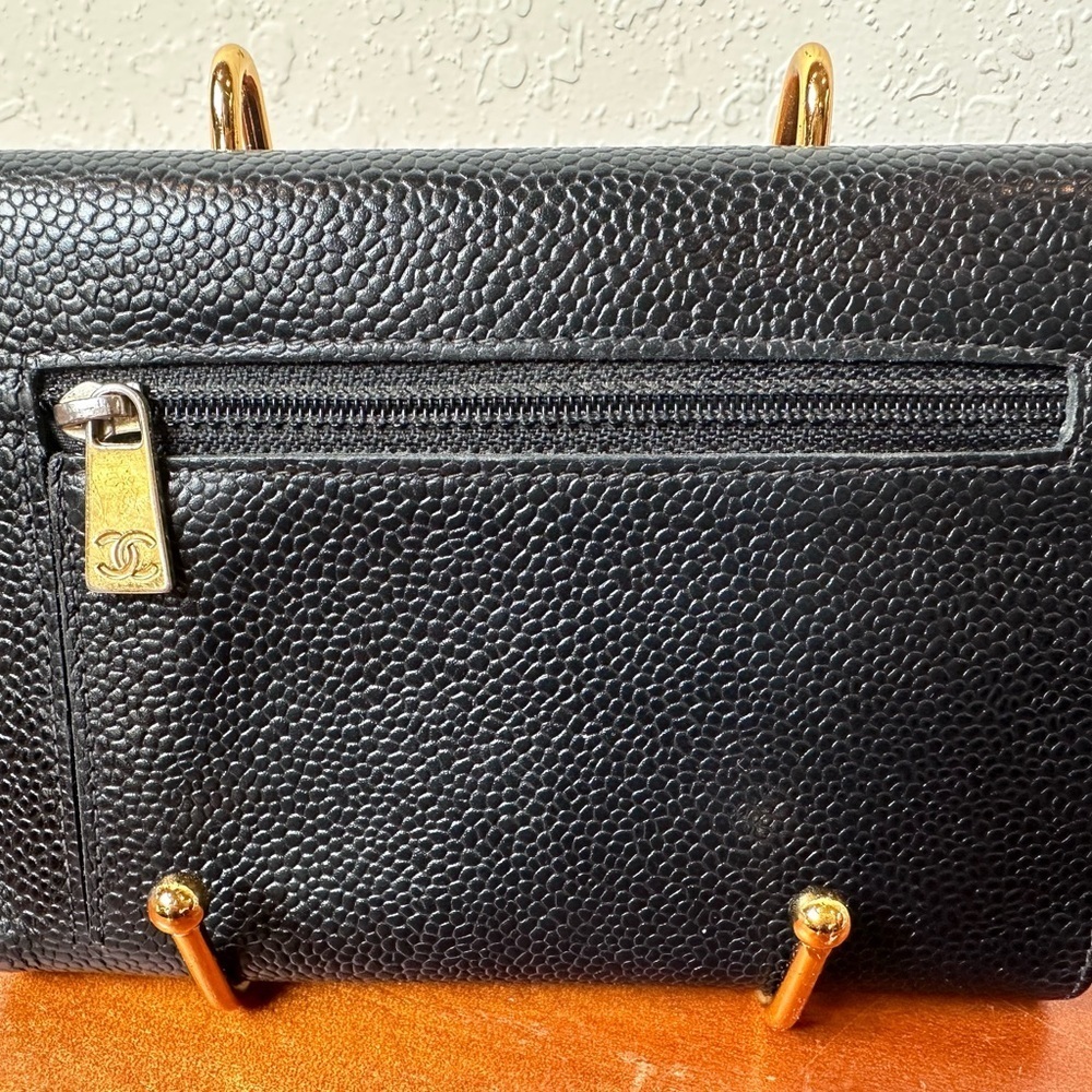 Chanel Black leather wallet - Picture 4 of 10